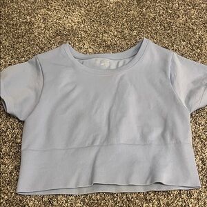Light Blue Women's Crop Top